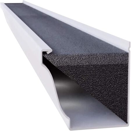 GutterFoam 5 in. W X 48 in. L Black Polyester Foam Gutter Guard 1 pk