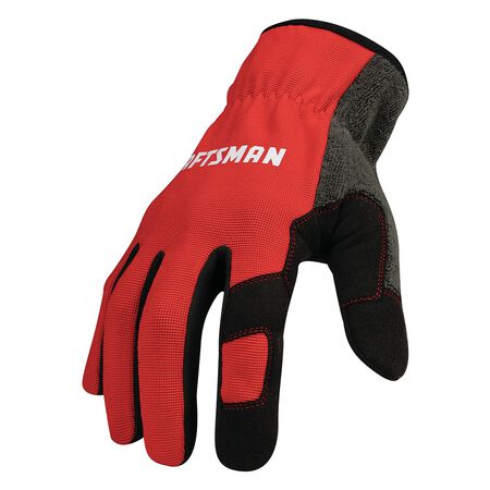 Craftsman M Polyester Black/Red Gloves