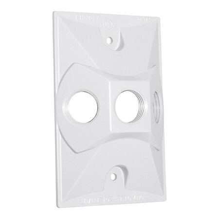 Sigma Engineered Solutions Rectangle Metal 1 gang 4.61 in. H X 2.85 in. W Lampholder Cover