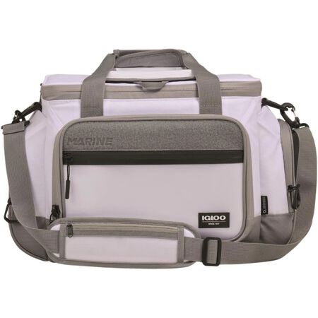 Igloo Marine 30 Qt. Square Soft-side Cooler, White & Gray