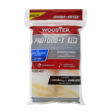 Wooster Pro/Doo-Z 4.5 in. W X 1/2 in. Jumbo Paint Roller Cover 2 pk