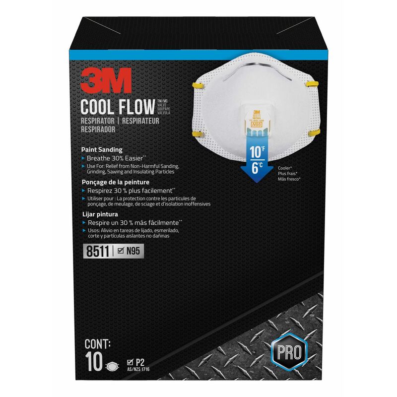 3M Woodworking Sanding and Fiberglass Respirator 10 pk 3M Woodworking Sanding and Fiberglass Respirator 10 pk