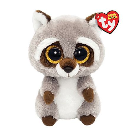 Ty Beanie Boos - OAKIE the Raccoon (Glitter Eyes)(Regular Size - 6 in.)