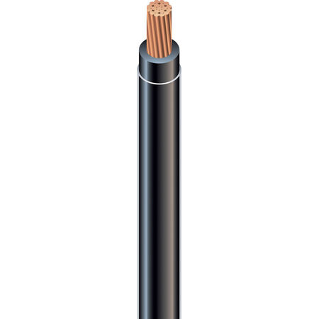 Southwire 500 ft. 12/1 THHN Stranded Wire Black - Sold by the foot