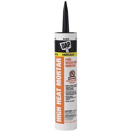 DAP Black Silicate High Heat Heat-Resistant Caulk 10.1 oz