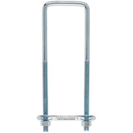 Hampton 5/16 in. X 2 in. W X 6-3/4 in. L Coarse Zinc-Plated Steel Square Bend U Bolt