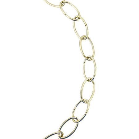 Koch Industries #10 Brass Plated Gold Steel Decorative Chain .175 in. D 600 in.