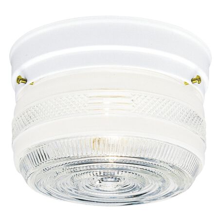 Westinghouse 4.5 in. H X 6.75 in. W X 6.75 in. L White Ceiling Fixture