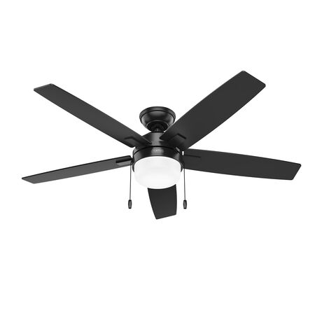 Hunter Fan Anisten 52 inch Matte Black with Matte Black / Dark Gray Oak Blades Ceiling Fan