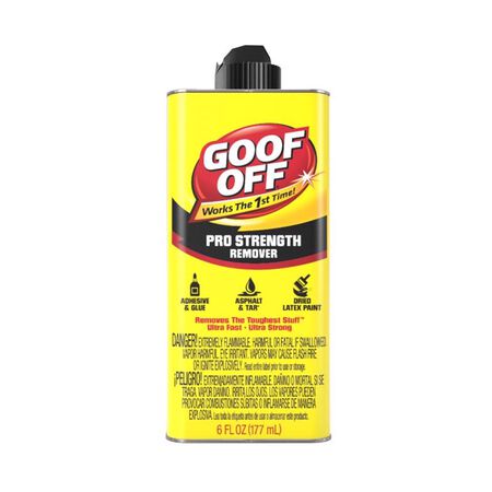Goof Off Pro Strength Liquid Adhesive Remover 6 oz