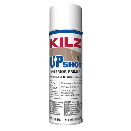 KILZ Up Shot White Flat Oil-Based Aerosol Primer/Sealer 10 oz