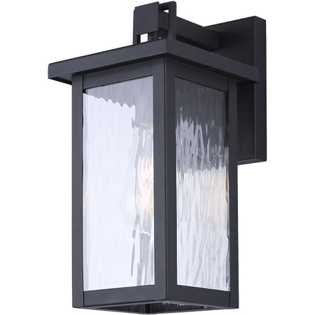 Canarm Shana 1 Light 12 in. Black Outdoor Wall Lantern