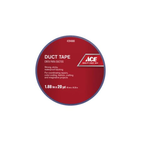 Ace 1.88 in. W X 20 yd L Blue Solid Duct Tape