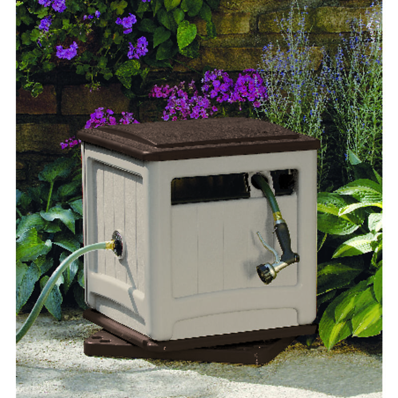 Suncast Smart Trak 225 ft. Beige Free Standing Hideaway Hose Reel