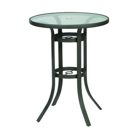 Living Accents Icarus Brown Round Glass Balcony Table