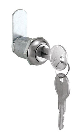 Prime-Line Chrome Gray Steel Cabinet/Drawer Lock