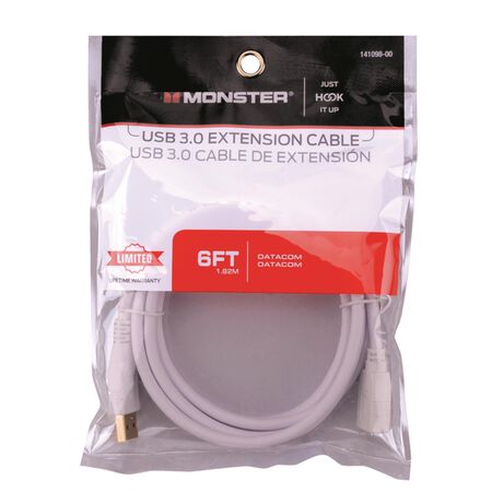 Monster Just Hook It Up 6 ft. L USB Cable Extensions