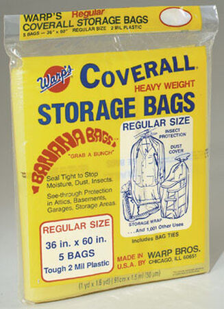 Warp's Regular Storage Bag Yellow 60 in. D
