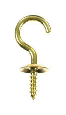 Ace 7/64 1.125 in. L Solid Brass Brass Cup Hook 1 pk