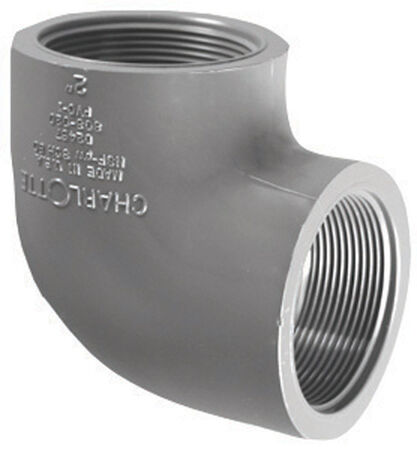 Charlotte Pipe Schedule 80 1/2 in. FPT X 1/2 in. D FPT PVC Elbow 1 pk