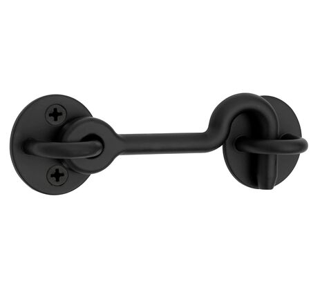 National Hardware N700-153 Sliding Door Privacy Hook, Mounting Hardware Included, 4-in., Matte Black