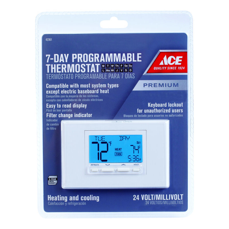 Ace Digital Programmable Thermostat Stine Home + Yard The Family