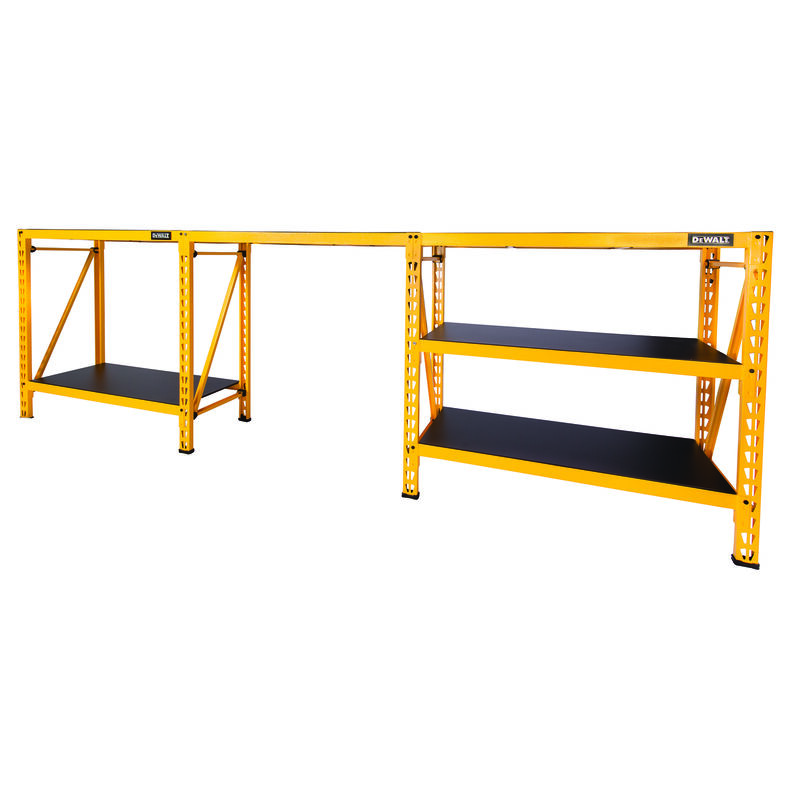 DeWalt 48 in. H x 50 in. W x 18 in. D Yellow Steel Shelf Rack Stine