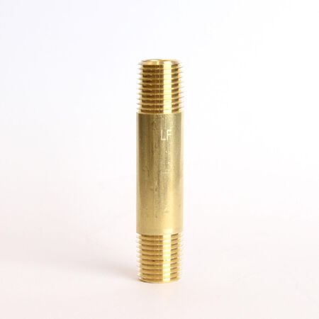 ATC 1/4 in. MPT 1/4 in. D MPT Yellow Brass Nipple 2-1/2 in. L