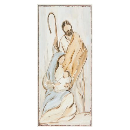 Raz Imports 24 in. Holy Family Stamped Metal Wall Decor