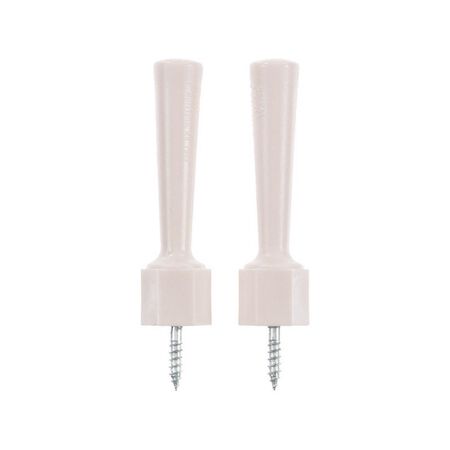 Ace 3-1/4 in. W Plastic Almond Flexible Door Stop Mounts to door and wall 0 in.