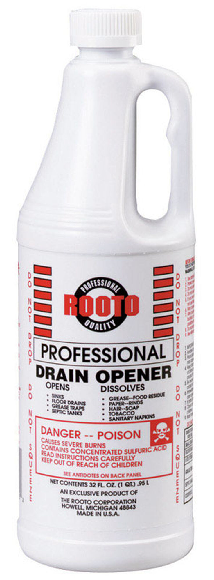 Rooto Professional Liquid Drain Opener 32 oz | Stine Home + Yard : The ...