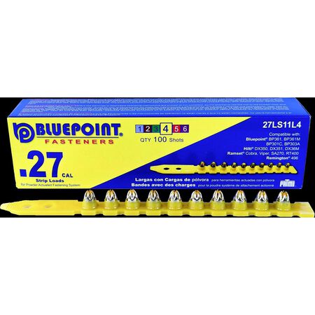 Blue Point 0.27 in. D X 7 in. L Plastic Strip Head Strip Loads 100 pk