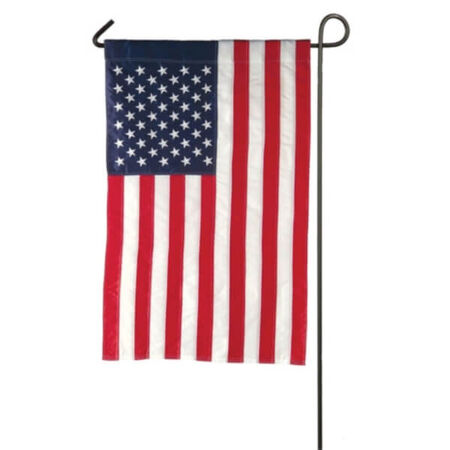 Double-Sided Garden Flag, 18 in L, 12-1/2 in W, 0.1 in Thick, Nylon