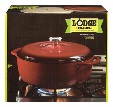 Lodge Stainless steel Dutch Oven Red 7.8
