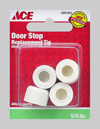 Ace Rubber Door Stop Tip 5/8 in. L White