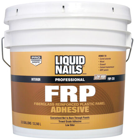 Liquid Nails FRP Fiberglass Reinforced Plastic Panel High Strength Acrylic Latex Adhesive 3.5 g