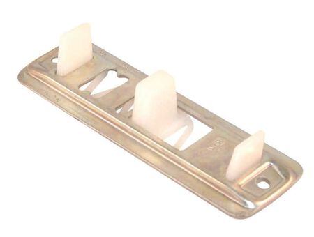 Barton Kramer 4.62 in. L Mill Silver Metal Closet Door Guide 1 pk