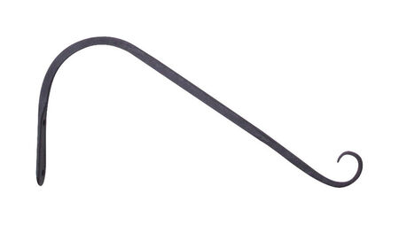 Panacea Black Wrought Iron 12 in. H Angled Plant Hook