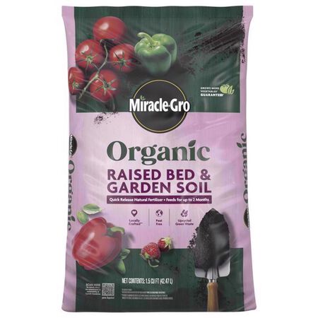 Miracle-Gro Organic Organic All Purpose Raised Bed Soil 1.5 cu ft