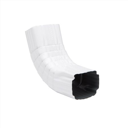 Amerimax 2 in. H X 3 in. W X 17 in. L White Aluminum A Gutter Elbow