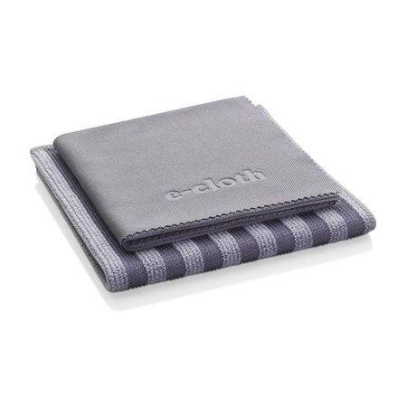 E-Cloth Polyester/Polyamide/Polypropylene Stainless Steel Cleaning and Polishing Cloth 2 pk