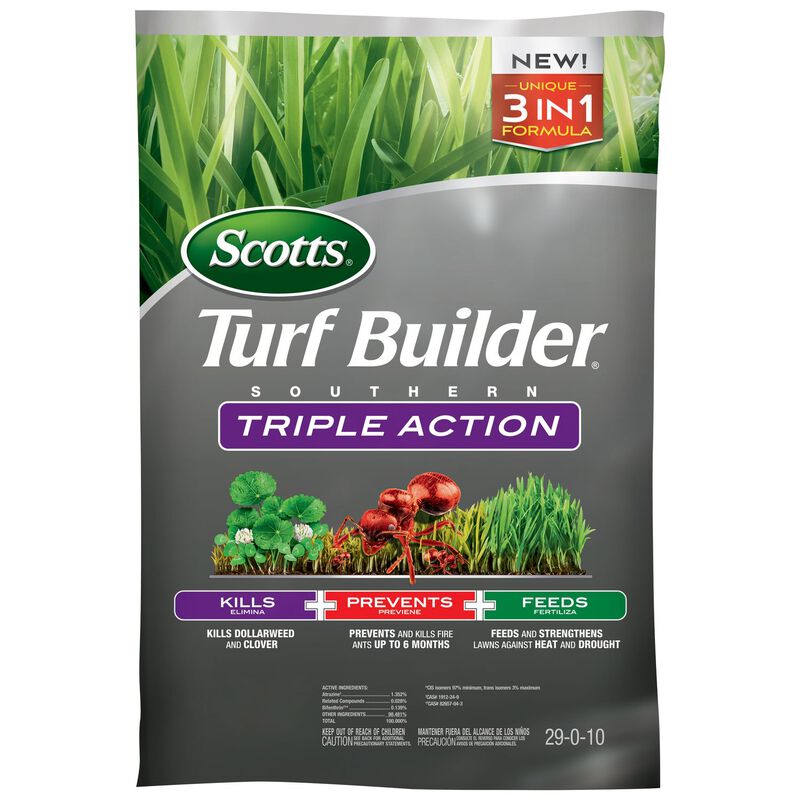 Scotts Turf Builder Triple Action Weed Control Plus Lawn Food Southern