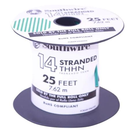 Southwire 25 ft. 14 Stranded THHN Building Wire