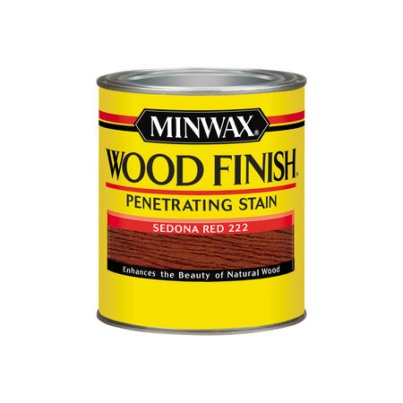 Minwax Wood Finish Semi-Transparent Sedona Red Oil-Based Penetrating Wood Stain 1 qt