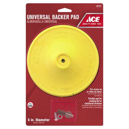 Ace 6 in. Dia. Plastic Backing Pad