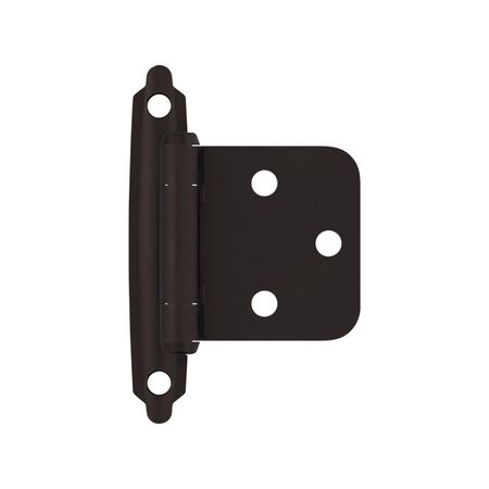 Amerock 1-13/16 in. W X 2-3/4 in. L Oil Rubbed Bronze Steel Self-Closing Hinge 2 pk