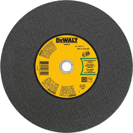 DeWalt High Performance 14 in. D X 1 in. Aluminum Oxide Masonry Cut-Off Wheel 1 pk