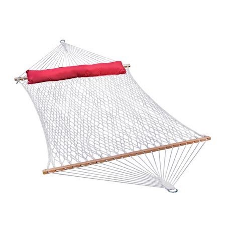 13 ft. Cotton Rope Hammock with Pillow stand