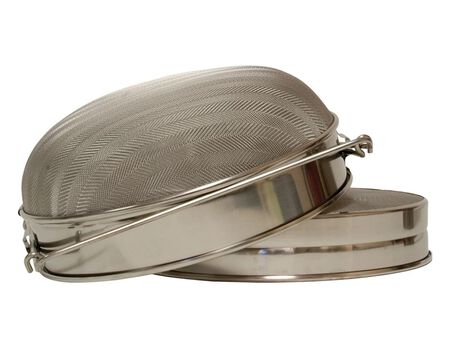 Harvest Lane Honey Metal Beekeeping Honey Sieve For Straining Honey And Wax Particles