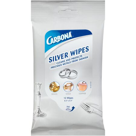 Carbona No Scent Metal Polish 12 wipes Wipes 